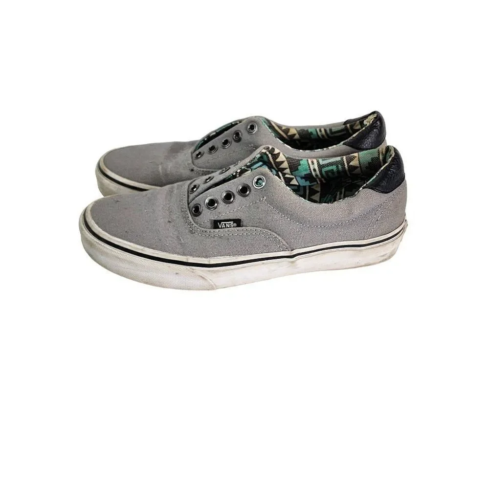 Van's Grey Canvas shoes Men's Size 7 Women's Size 8.5